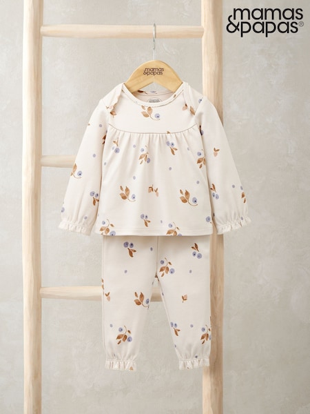 Mamas & Papas Cream Berries Print Pyjamas (W96686) | €25