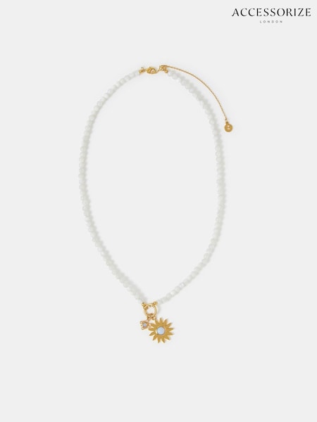 Accessorize 14ct Mother Of Pearl Sun Bead Necklace (W96741) | 34 €