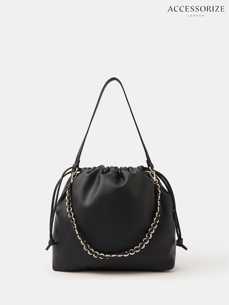 Accessorize Black Large Drawstring Shoulder Bag (W96758) | €50