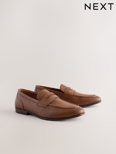 Tan Brown Penny Loafers (W97101) | kr508