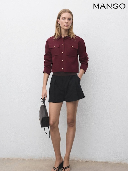 Mango Red Pocket Knit Jacket (W97179) | €63