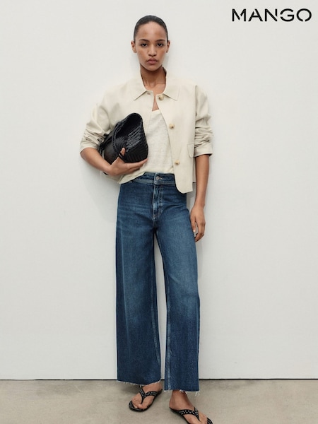 Mango Light blue Catherin Culotte High-Rise Jeans (W97191) | €51