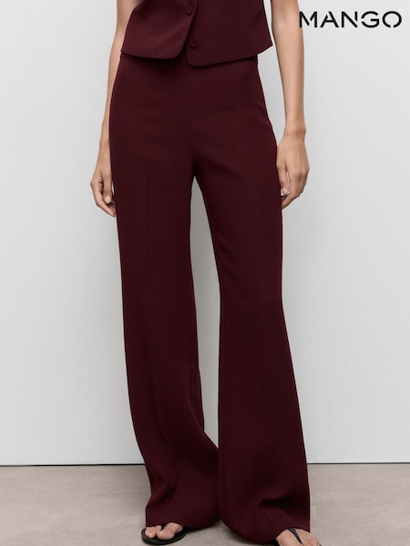Mango Red Tailored Trousers (W97354) | €63