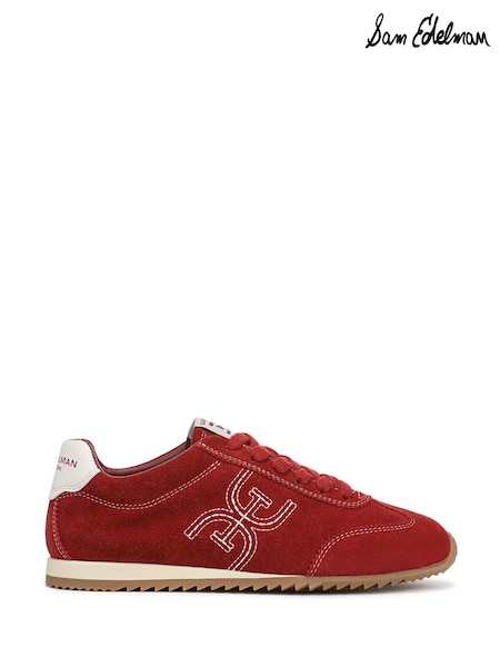 Vermelho - Sam Edelman Isella Regular Fit Lace-Up Trainers (W97768) | R$ 1.235