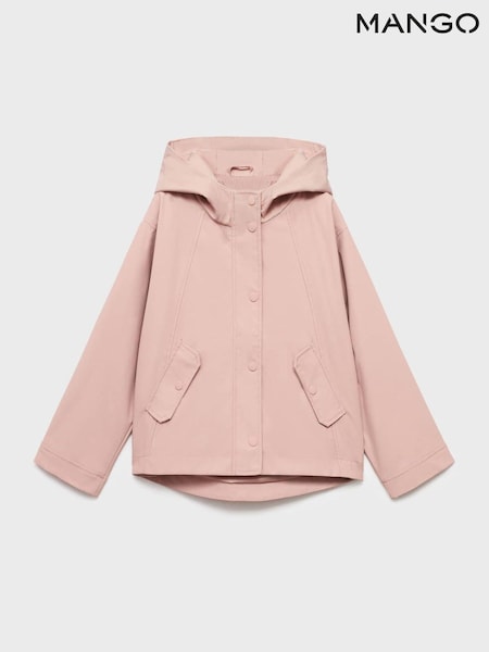 Mango Pink Hooded Rain Jacket (W97802) | €42