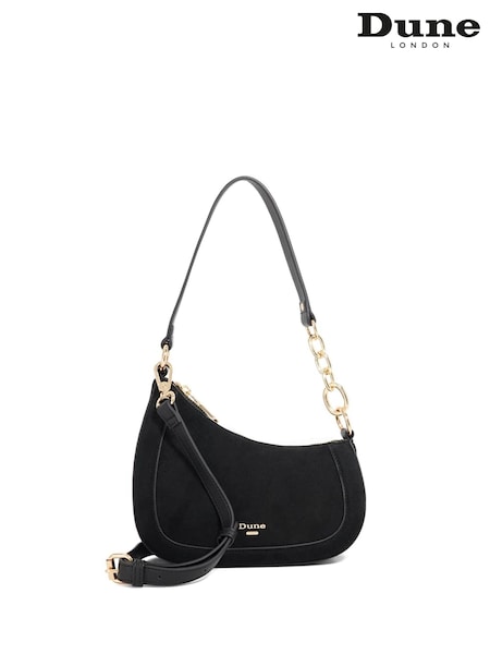 Dune London Black Small Direction Smart Scoop Shoulder Bag (W97937) | R$ 980