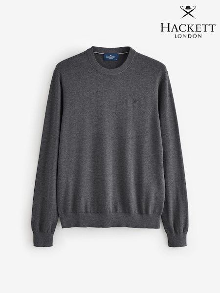 Hackett Cotton Embroidered Logo Crewneck Jumper (W97976) | €156