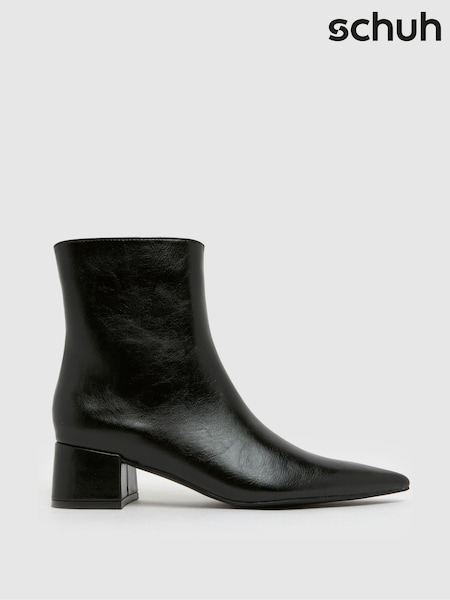 Schuh Bridgit Block Point Black Boots (W98096) | €66