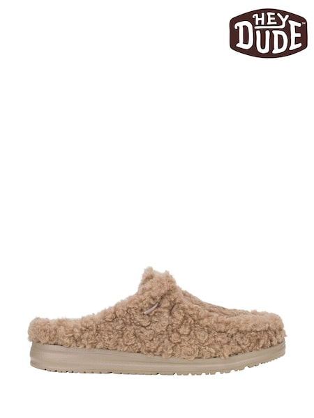 Castanho - HEYDUDE Wendy Slippers (W98098) | R$ 590