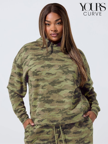 Yours Curve Green Limited Hoodie (W98434) | €45