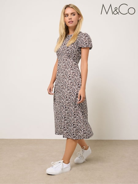 M&Co Black Petite Midi Dress (W98441) | €50