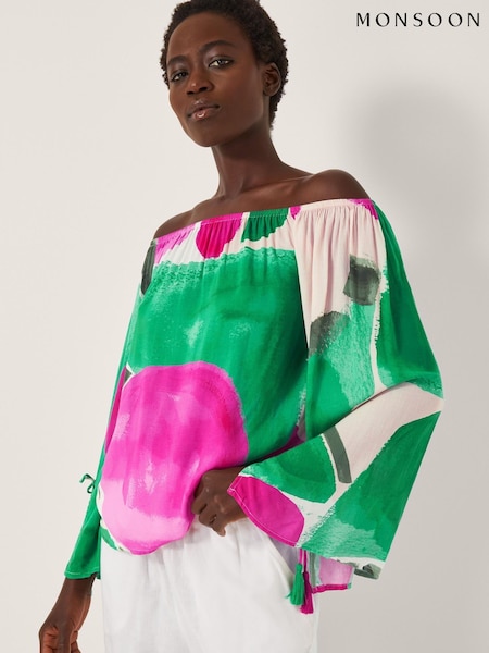 Monsoon Miley Colourblock Bardot Blouse (W98518) | 71 €