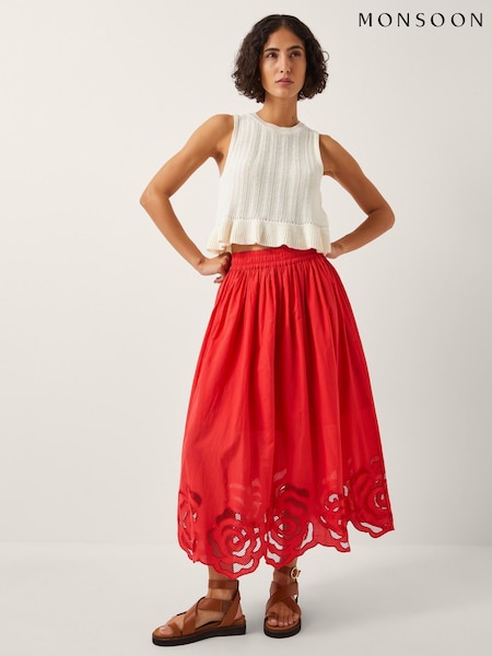 Monsoon Cream Ruby Ruffle Knit Tank Top (W98530) | €69