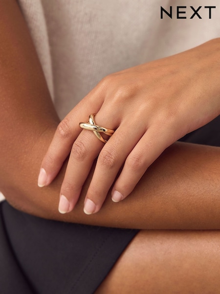 Gold Tone Stacked Ring (W98591) | €13
