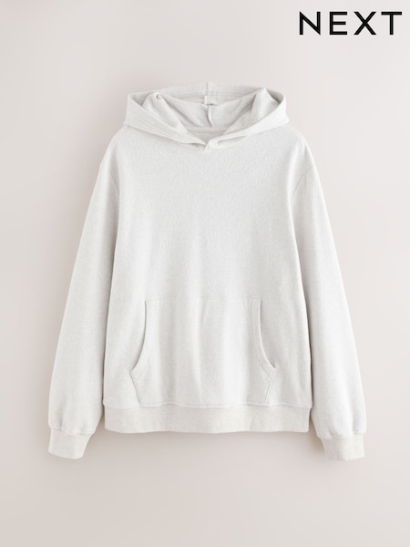 White Fleece Hoodie (W98673) | ₪103