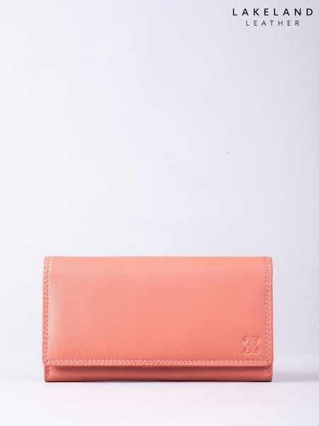 Lakeland Leather Orange Large Leather Purse (W98764) | €44
