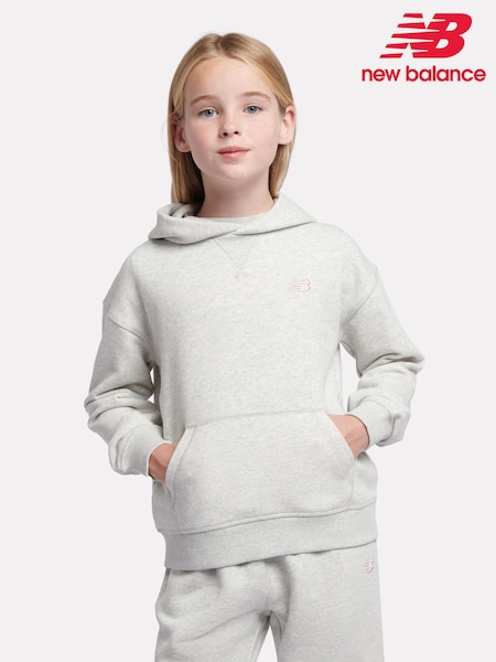 New Balance Grey Small French Terry Logo Hoodie (W98819) | € 78 - € 94