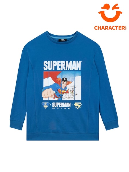 Character Blue Superman DC Comics Sweatshirt (W98903) | AED129