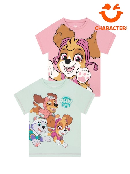Character Pink Girls PAW Patrol T-Shirts 2 Pack (W98913) | €20