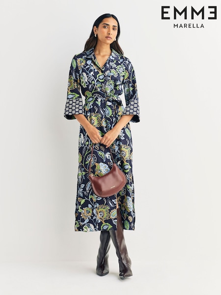 Emme by Marella Blue EMMFOLGORE Printed Dress (W98922) | 1105 zł