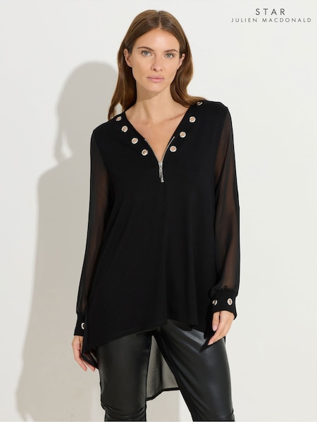 Star by Julien MacDonald Zip Detail Eyelet Top (W99087) | € 59