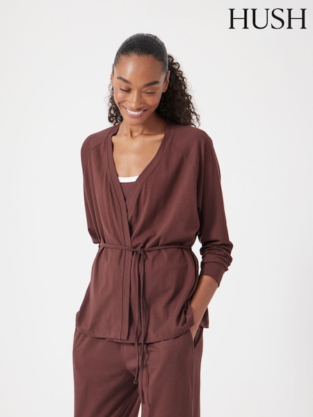 Hush Brown Drapey Raglan Cardigan (W99101) | €69