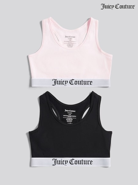 Juicy Couture Pink Juicy Crop Top 2 Pack Hanging (W99242) | €27 - €32