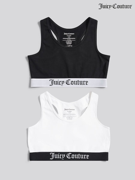 Juicy Couture Black Juicy Crop Top 2 Pack Hanging (W99245) | €27 - €32