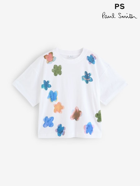 PS Paul Smith Logo White T-Shirt (W99267) | €119