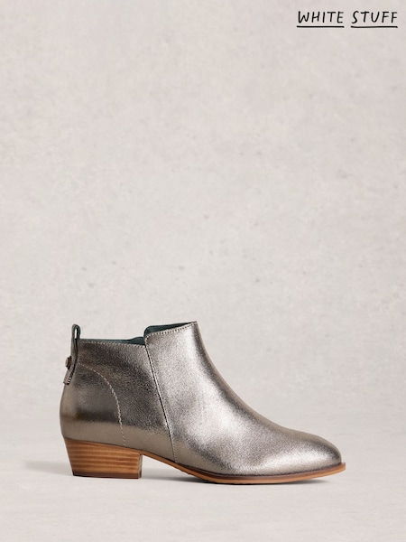White Stuff Wide Fit Leather Ankle Boots (W99586) | 588 LEI