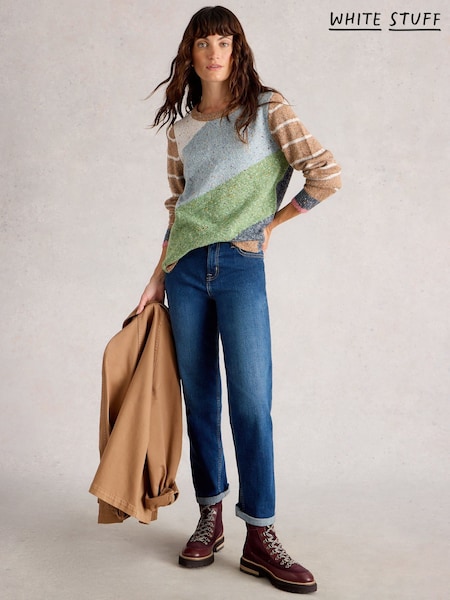 White Stuff Green Talia Nep Jumper (W99608) | €83