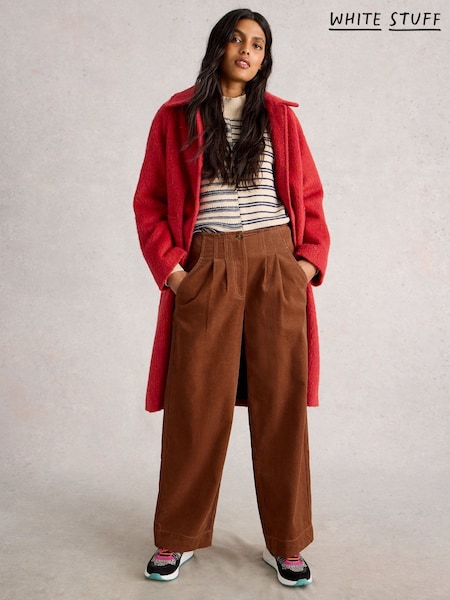 White Stuff Brown Clara Cord Wide Leg Trousers (W99667) | €106