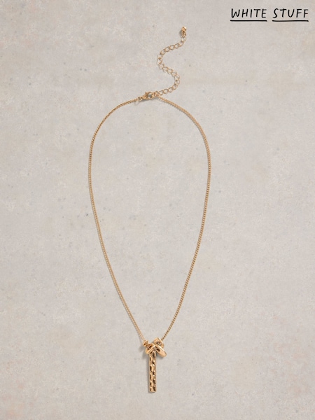 White Stuff Gold Tone Multi Charm Cluster Necklace (W99670) | €28