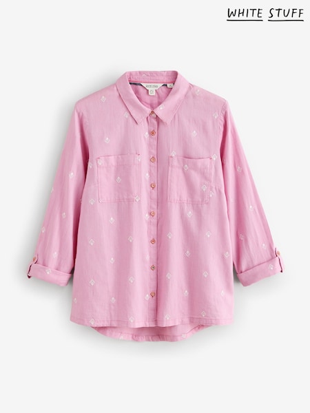 White Stuff Pink Sophie Cotton Shirt (W99705) | €62