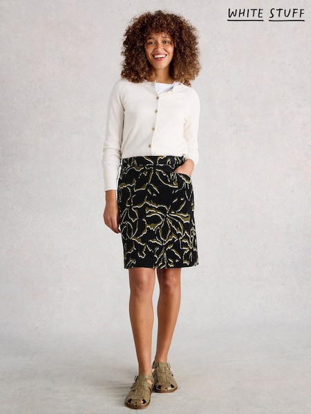 White Stuff Black Coral Cord Skirt (W99707) | €83