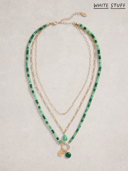 White Stuff Gold Tone Billie Layered Bead Necklace (W99712) | €32