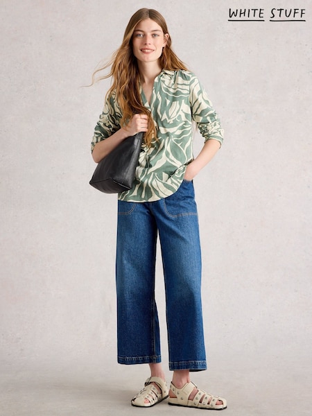 White Stuff Green Allie Long Sleeve Shirt (W99718) | €58