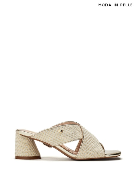 Бежевий - Moda in Pelle Marloww Cross Strap Block Comfort Sandals (W99799) | 5 347 грн