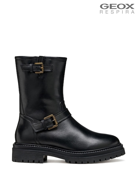 Geox D Iridea D Ankle Black Boots (W99841) | AED926