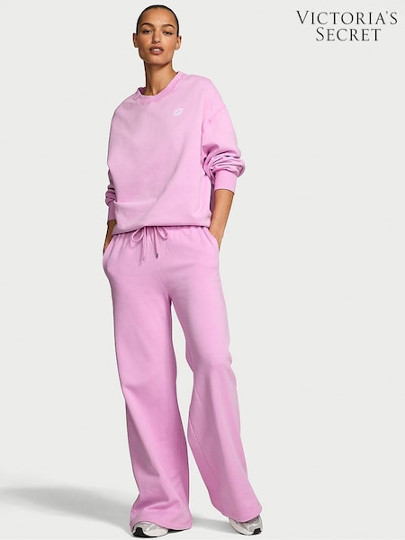 Victoria's Secret Washed Bikini Purple Fleece Wide Leg Joggers (W99876) | €75