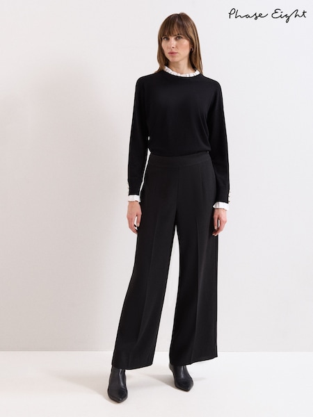 Phase Eight Black Petite Vari Trousers (Y00022) | R$ 880