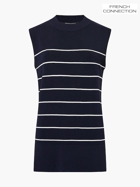 French Connection Blue Ottie Striped Vest (Y00113) | €105