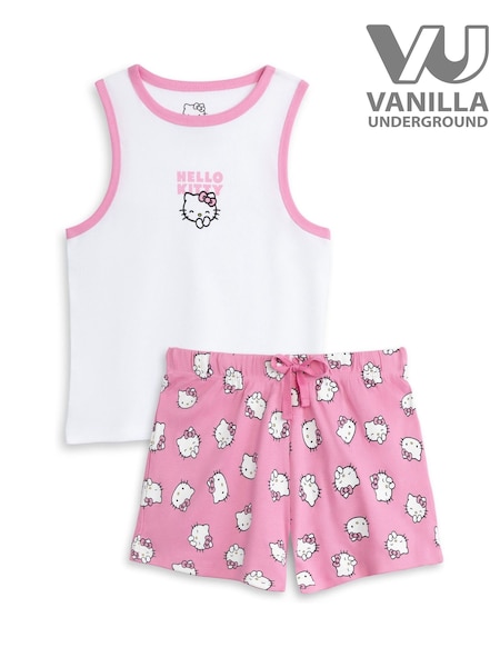 Vanilla Underground Pink Vest and Shorts Pyjamas Set (Y00150) | €33