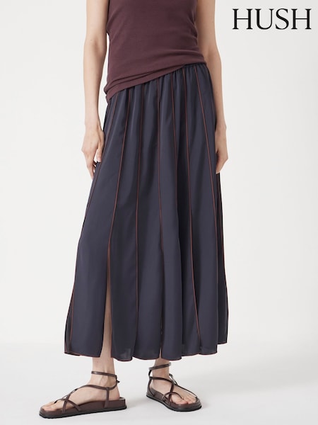 Hush Blue Pippa Pleated Skirt (Y00173) | €140