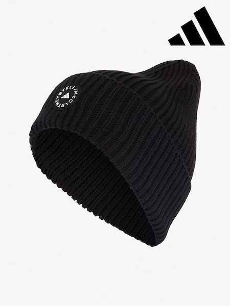 adidas Stella McCartney Black Logo Beanie (Y00263) | €58