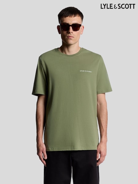 Lyle & Scott Green Script T-Shirt (Y00310) | AZN 88