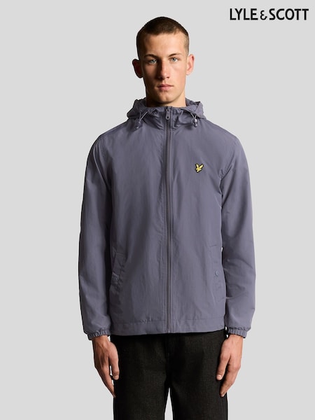 Lyle & Scott Dark Grey Zip Through Hooded Jacket (Y00317) | €119