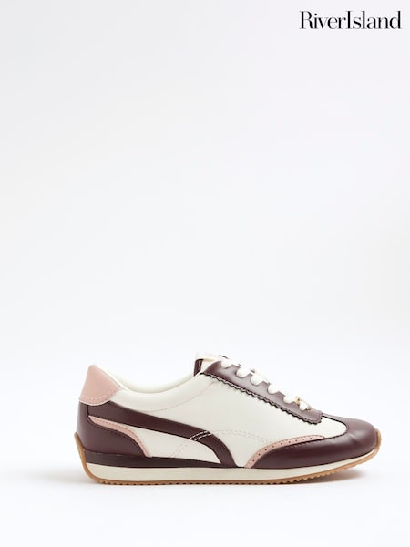 River Island Retro Sneakers Colour Block Trainers (Y00394) | R$ 385