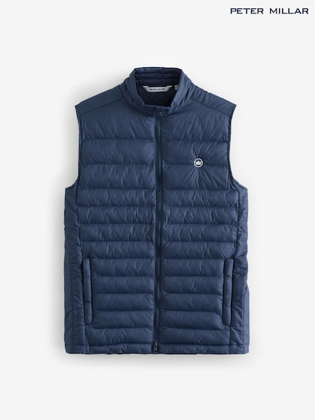 Peter Millar Blue All Course Golf Gilet (Y00677) | €224