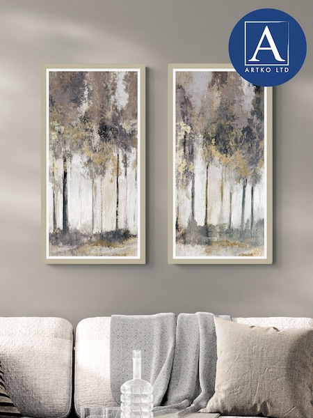 Artko Set of 2 Taupe Tales Of the Timber By H Dawson Framed Arts (Y00725) | €177